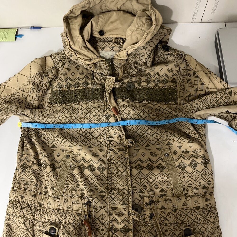 Khujo Brown Casual Cotton Vintage Inspired Jacket Women's Size XL - Picture 15 of 16